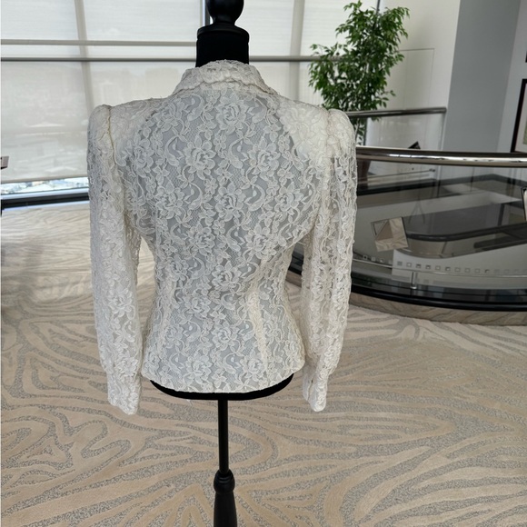 Vintage Farinae Collections Lace Button-Up Jacket - Picture 2 of 3